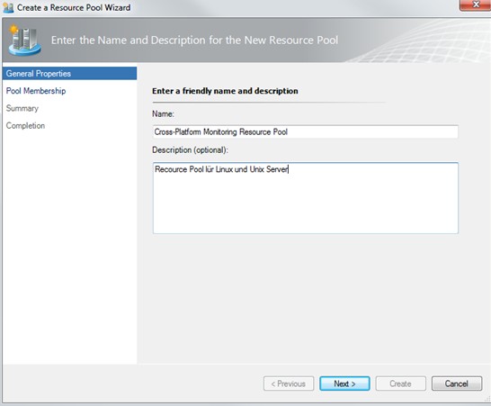 Create cross-platform resource pool step 2