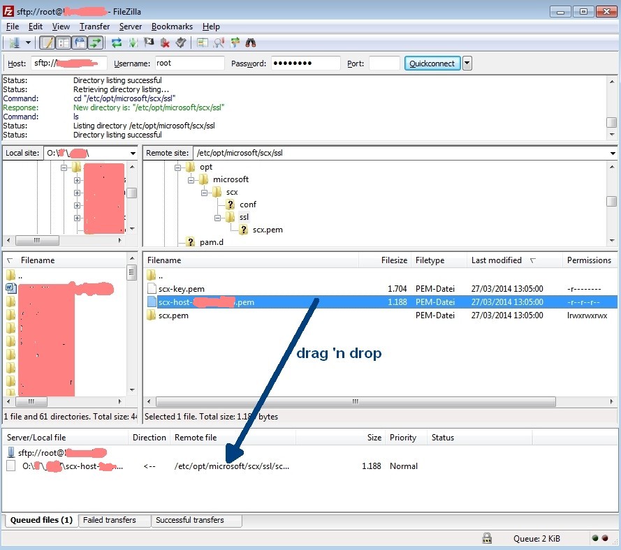 Resignaturing the linux agent certificate step 1